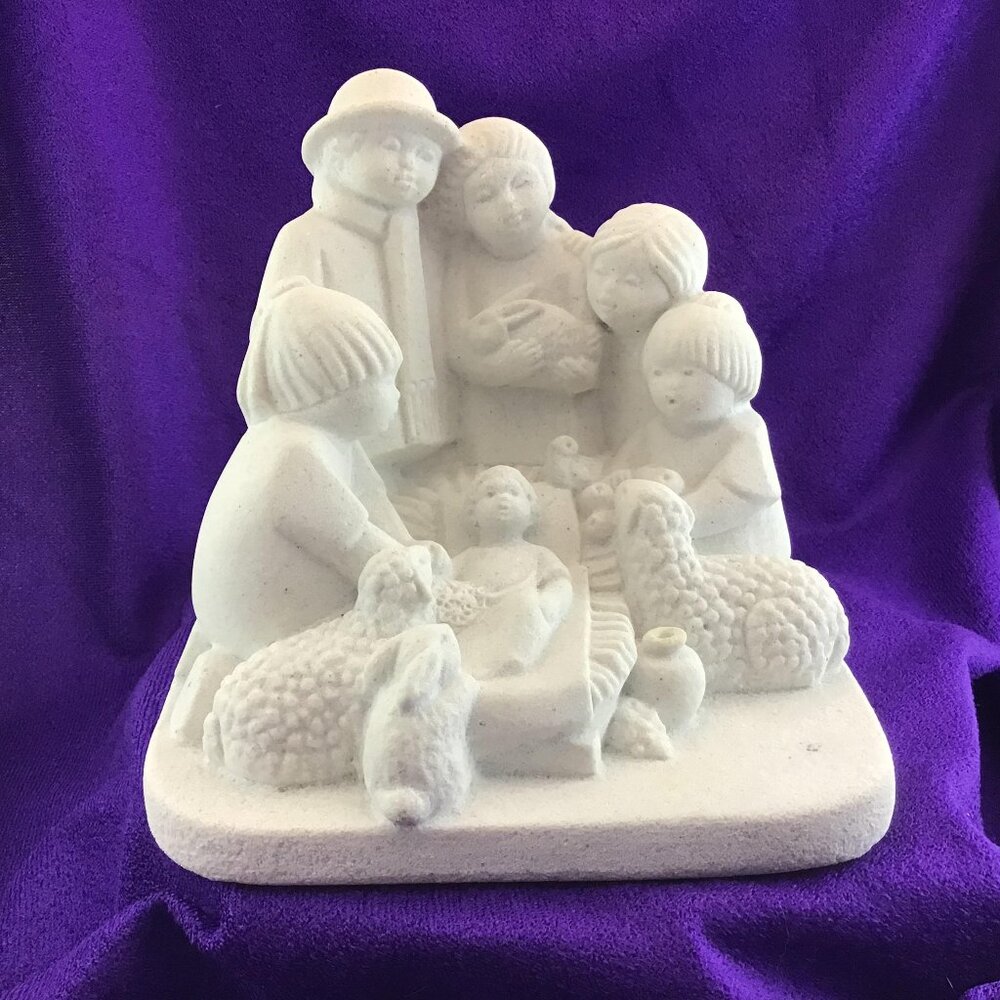 Marbell Stone Art Large Nativity Figurine Made in Belgium